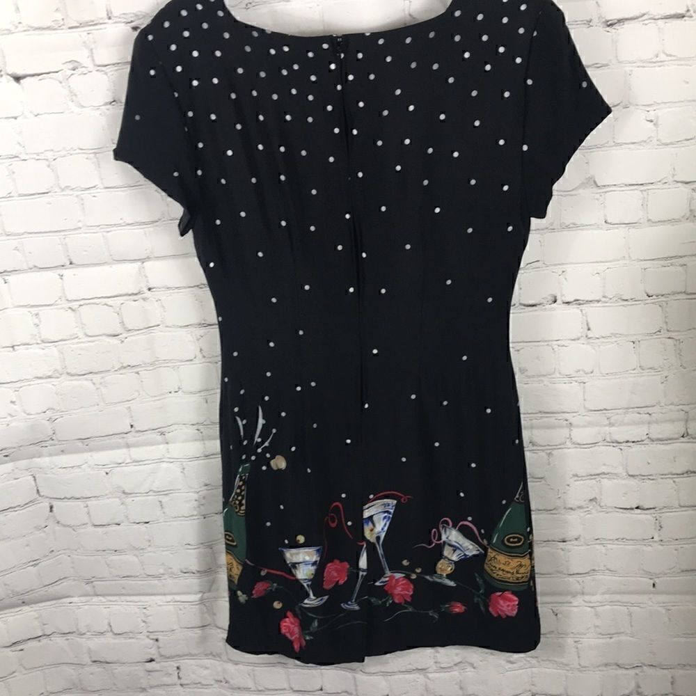Happy New Year Vintage Jessica Howard Black Cocktail Dress Sz 10 EUC worn once - Picture 4 of 4